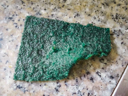 Wet Sponge dishwasherの写真素材