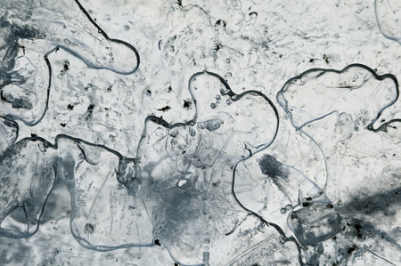 Abstract frosted pattern ice. 