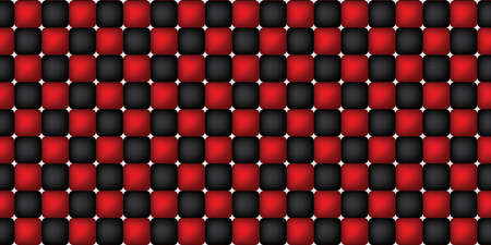 Abstract red and black 3D cube decorationの写真素材
