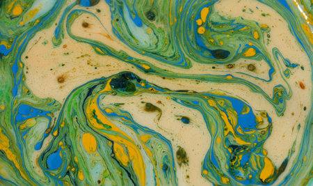 Marble abstract acrylic background. Marbling artwork texture. Agate ripple pattern. Gold powder.の写真素材