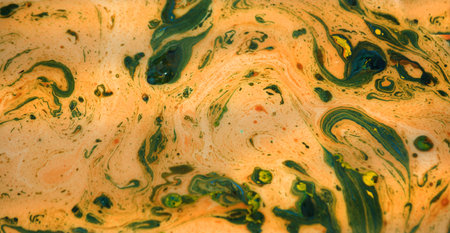 Marble abstract acrylic background. Marbling artwork texture. Agate ripple pattern. Gold powder.の写真素材