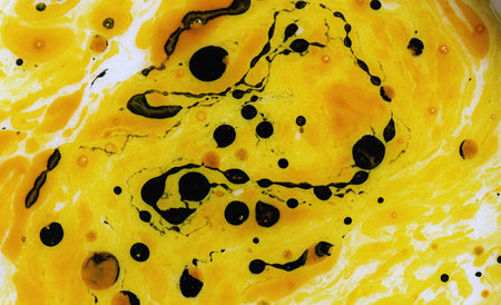 Marble abstract acrylic background. Agate ripple pattern. Gold powder.の写真素材