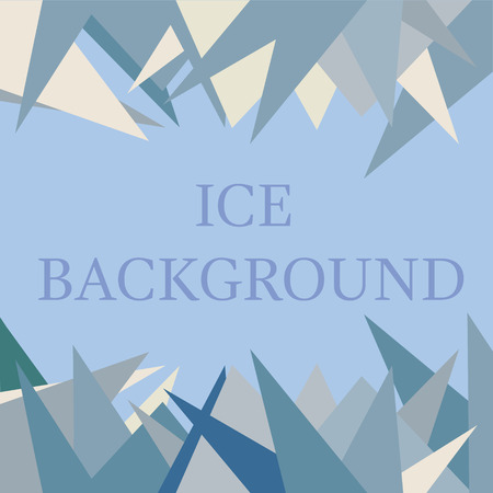 Ice background with different triangles in blue colorのイラスト素材