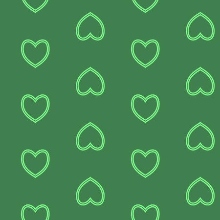 Vector seamless pattern with nice hearts on background.のイラスト素材