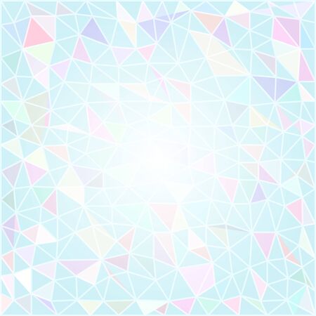 Polygonal triangular shining background. Modern geometrical abstract seamless pattern. Vector illustration.のイラスト素材