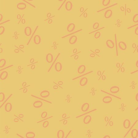 Percent seamless business background. Discount endless illustration. Economic finance promotion patternのイラスト素材