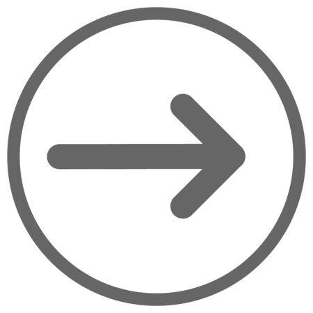 Pointer, arrow in modern flat styleのイラスト素材