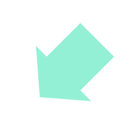 Pointer, arrow in modern flat style. Arrow button isolated on white background. Symbol for web design, site, app, UI.の写真素材