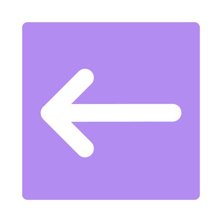 Pointer, arrow in modern flat style. Arrow vector button isolated on white background. Symbol for web design, site, app, UI.のイラスト素材