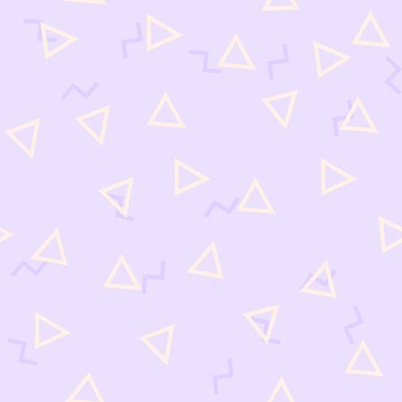 Seamless abstract pattern with geometric shapes as triangle, line, circle. Vector illustration....