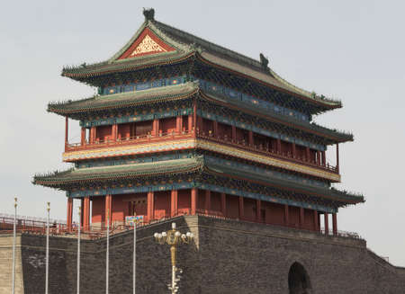 BEIJING, CHINA - China tourist spots forbidden city, Tienanmen square, temple of heaven, Great wall of china and Jingshan parkのeditorial素材