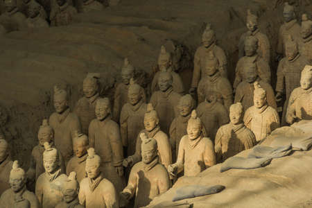 XI'AN, CHINA - The Terracota warriors in the city of Xi'an in Chinaのeditorial素材