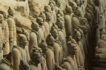XI'AN, CHINA - The Terracota warriors in the city of Xi'an in China