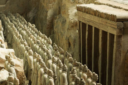 XI'AN, CHINA - The Terracota warriors in the city of Xi'an in Chinaのeditorial素材