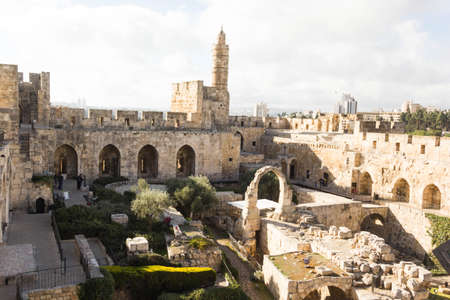 JERUSALEM, ISRAEL - The City of David in the Old city of  Jerusalemのeditorial素材