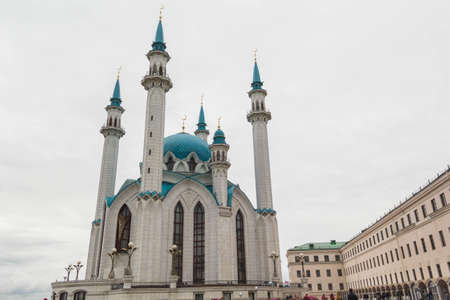 KAZAN, RUSSIA - The beautiful Kul Sharif Mosque in Kazan, Russiaのeditorial素材