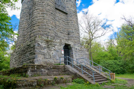 The Bismarck Tower near Kasselの写真素材