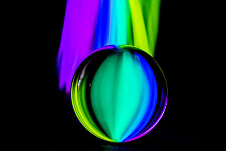 glass sphereの写真素材