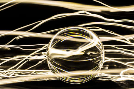 glass sphereの写真素材