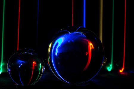 glass sphereの写真素材