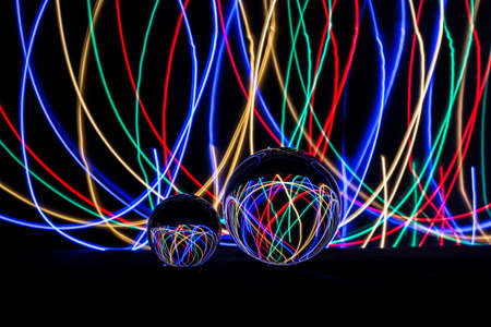 glass sphereの写真素材