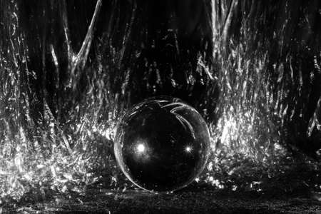 glass sphereの写真素材