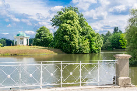 Park in Kassel in Northern Hesseの写真素材