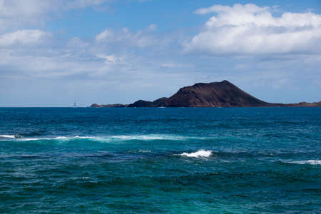 Lobos Island near Fuerteventura in the Canary Islandsの写真素材