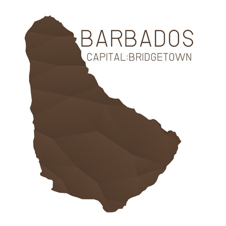 Barbados map geometric texture backgroundのイラスト素材