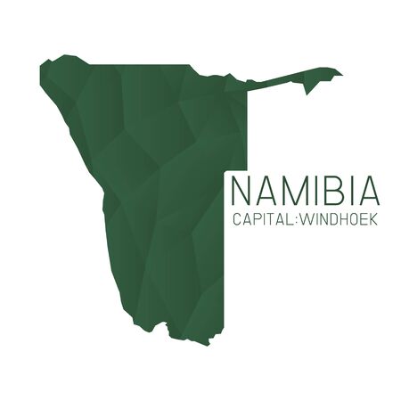 Namibia map geometric texture backgroundのイラスト素材