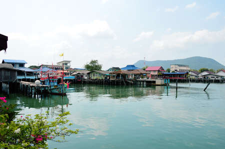 Fisherman village, Sattahip, Thailand.のeditorial素材