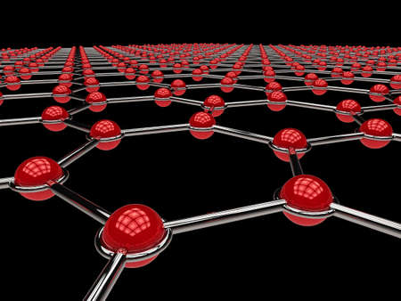 High quality abstract illustration which could be used to represent a network, connections, or technology in general.の写真素材