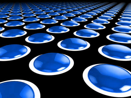 Illustration of 3d shapes stretching into the distanceの写真素材