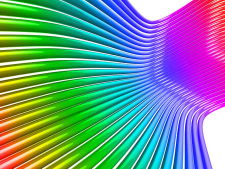 3d Illustration which could be used to represent high speed internet, or used as an abstract backgroundの写真素材