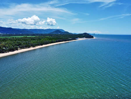 Aerial view of Holloways beachの写真素材