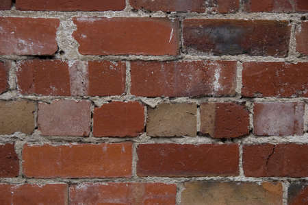 closeup view of a brick wallの写真素材