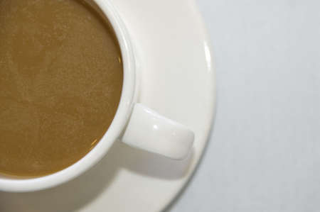 closeup view of a coffee cupの写真素材