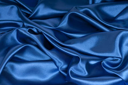closeup view of blue satin perfect for abstract background. Part of a seriesの写真素材