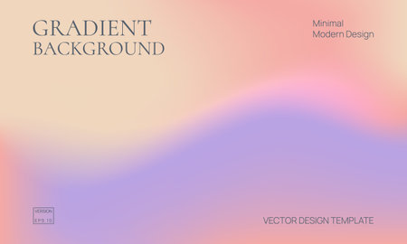 Warm tones gradient background. Landing page Template, abstract blurred background, defocused orange gradientのイラスト素材
