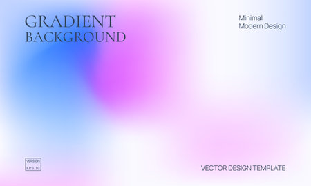 Modern blue and purple soft gradient background. Elegant soft blur texture, dynamic abstract cover Minimalist Holographic Fluid Wallpaper. Landing page Template, abstract blurred backgroundのイラスト素材