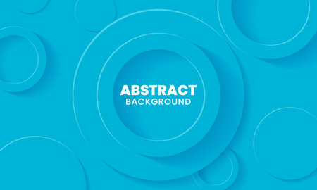 Modern minimal abstract 3d circle background. Realistic geometric shapes blue backgroundのイラスト素材