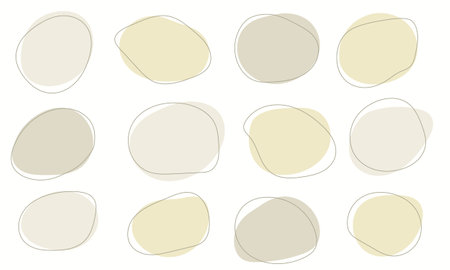 Abstract organic shape. modern blotch shape. Liquid basic shapes. Organic amoeba blob shape abstract colorful vector illustration. Basic stains geometric, isolated elements on white backgroundのイラスト素材