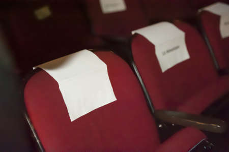 celebrity seating with copy space for textの写真素材