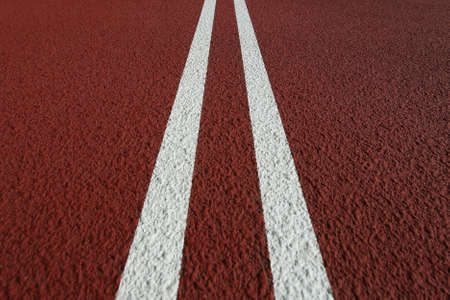 Track and field track linesの写真素材