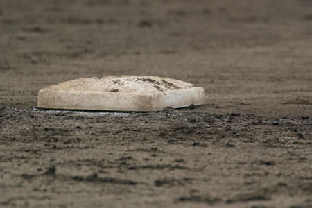 Third base on a baseball field