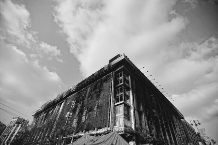 KYIV, UKRAINE - FEBRUARY 2014: Euromaidan. Revolution of Freedom.のeditorial素材