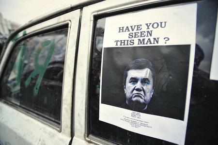 KYIV, UKRAINE - FEBRUARY 2014: Euromaidan. Revolution of Freedom.のeditorial素材