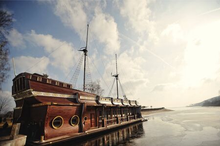 NOVI PETRIVTSI, UKRAINE - FEBRUARY 2014:  residence of ex-president of Ukraine Viktor Yanukovichのeditorial素材