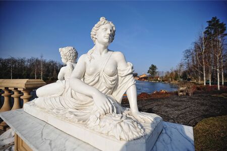 NOVI PETRIVTSI, UKRAINE - FEBRUARY 2014:  residence of ex-president of Ukraine Viktor Yanukovichのeditorial素材