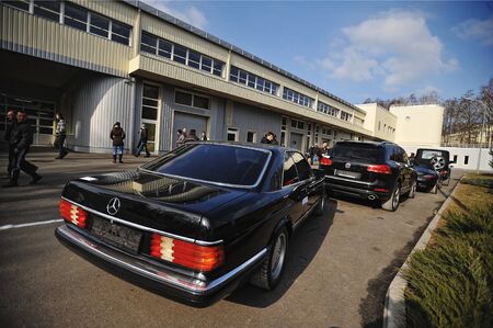 NOVI PETRIVTSI, UKRAINE - FEBRUARY 2014:  residence of ex-president of Ukraine Viktor Yanukovichのeditorial素材